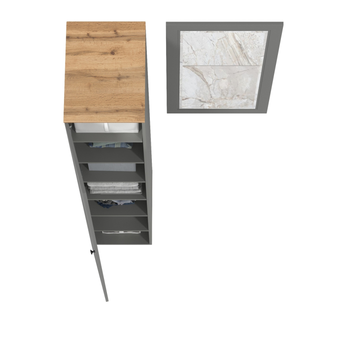 Прихожие, Шкаф-пенал с зеркалом Остин