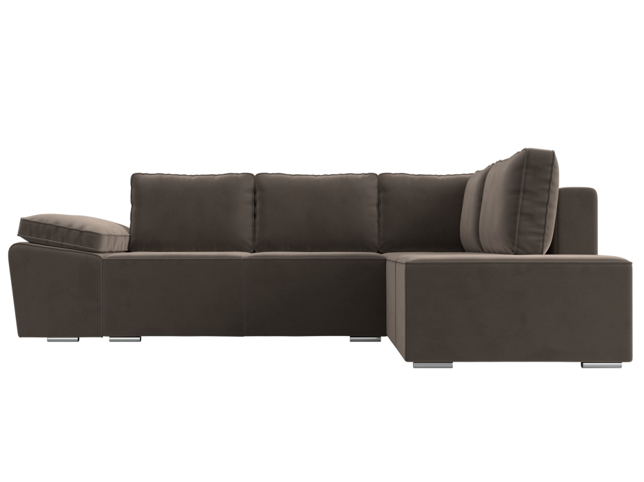 Диваны угловые в гостиную, Угловой диван Хьюго правый угол, велюр