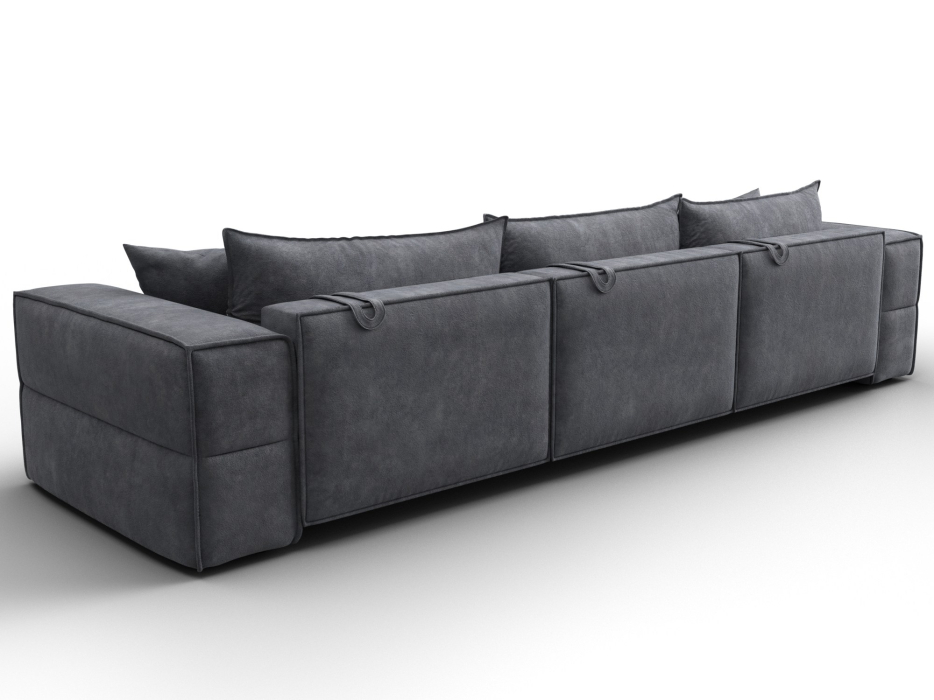 Диваны еврокнижки, Диван прямой Лига-058 НПБ Лонг, велюр BRUT