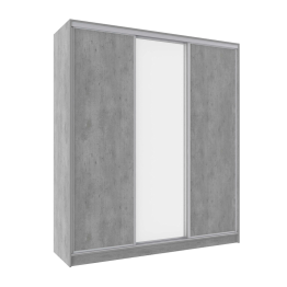 Шкаф-купе 3-дв  Домашний 2000 зеркало/лдсп  (в2295*ш2000*г595)