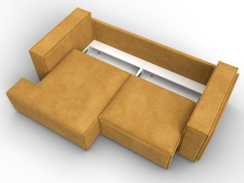 Диван угловой Лига-061 угол левый, велюр BRUT