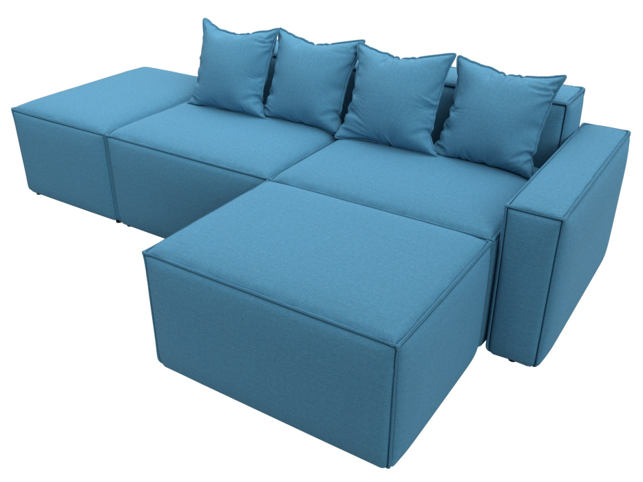 Диваны угловые в гостиную, Диван угловой модульный Лига-063 угол правый, рогожка Амур