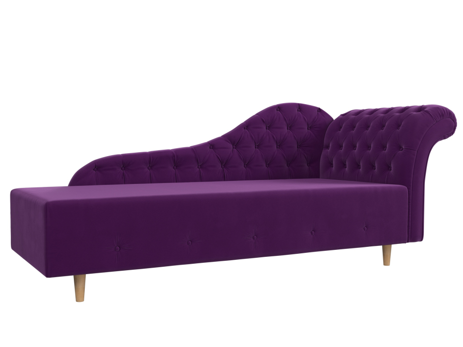 Кушетка диван, Кушетка Камерон правая, микровельвет