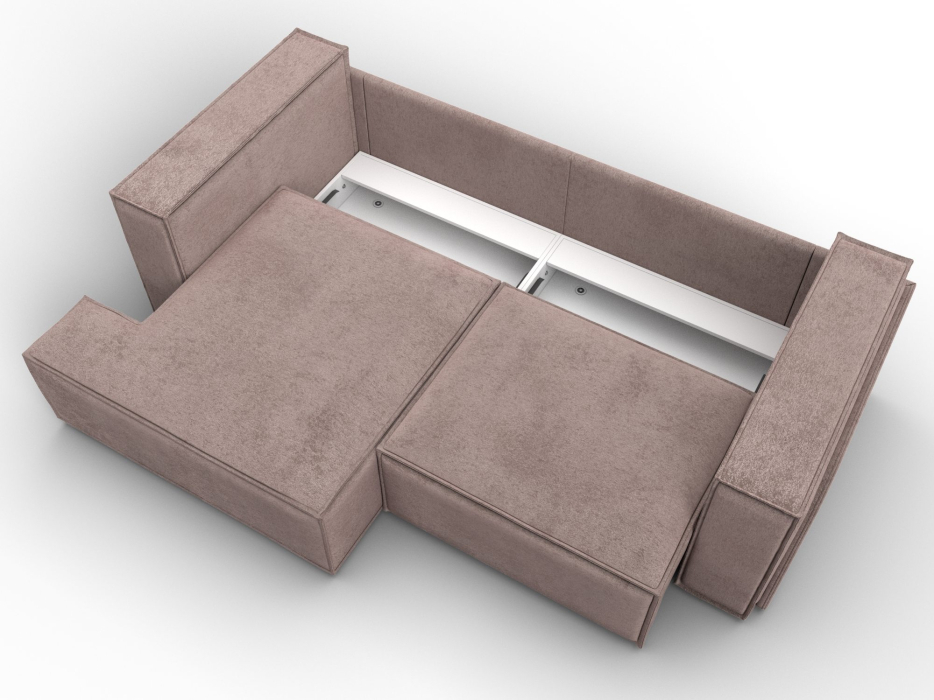 Диваны угловые в гостиную, Диван угловой Лига-061 угол левый, велюр TOWER