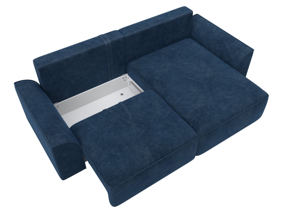 Диваны угловые в гостиную, Диван угловой Лига-048 НПБ, велюр BRUT