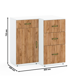 Две тумбы Лидер-8 МД 3-15 и МД 3-16.