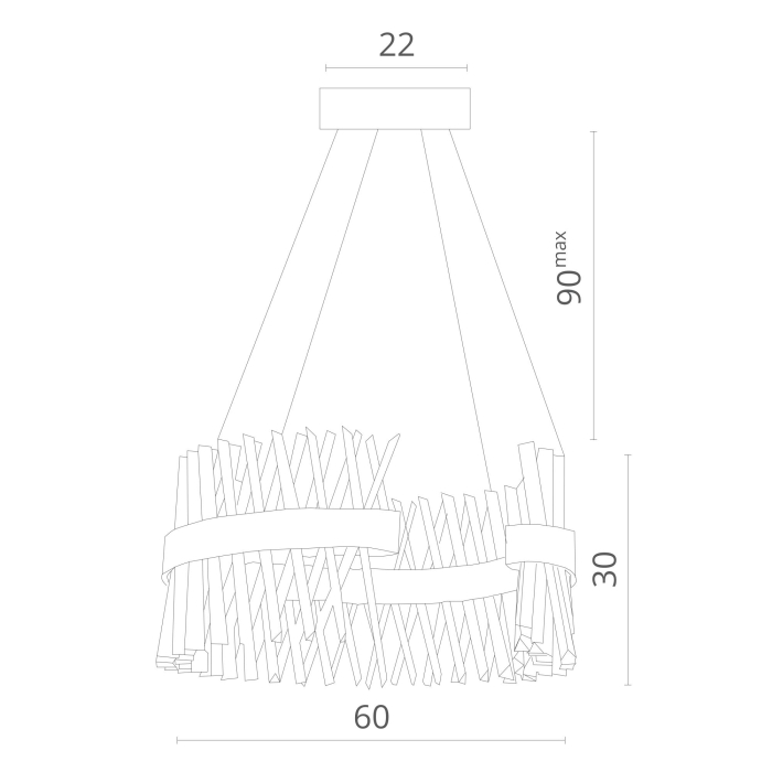 Люстра подвесная, Люстра подвесная CORONA