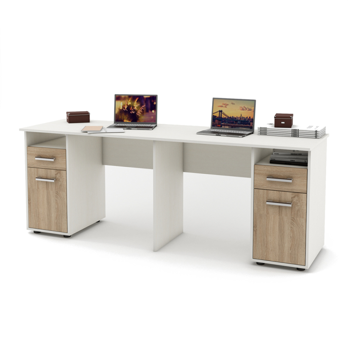 Прямые, Письменный стол для двоих Остин-17