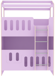 Двухъярусная кровать Сказочный домик ДС-30 80x160