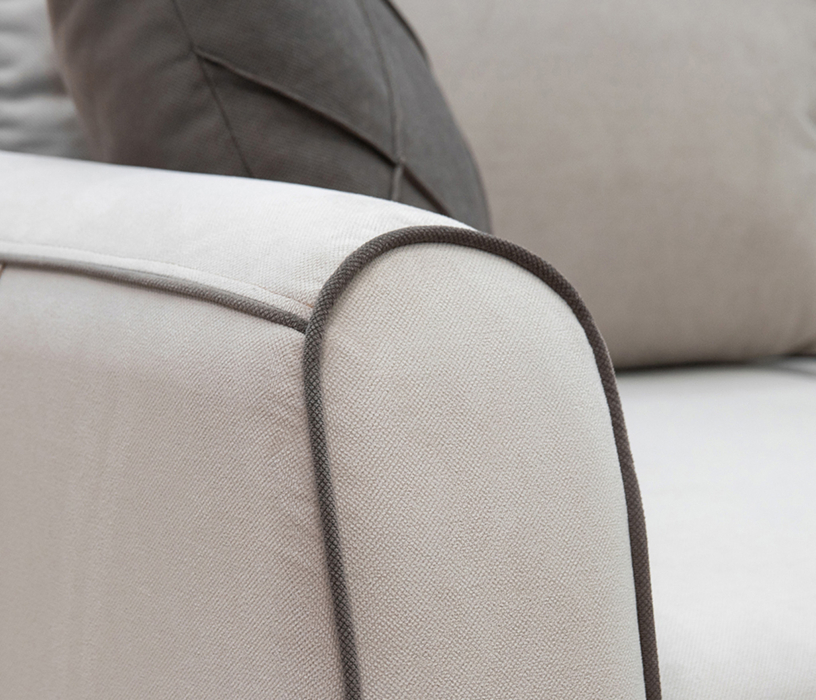 Диваны угловые в гостиную, Угловой диван Френсис, Велюр Амиго