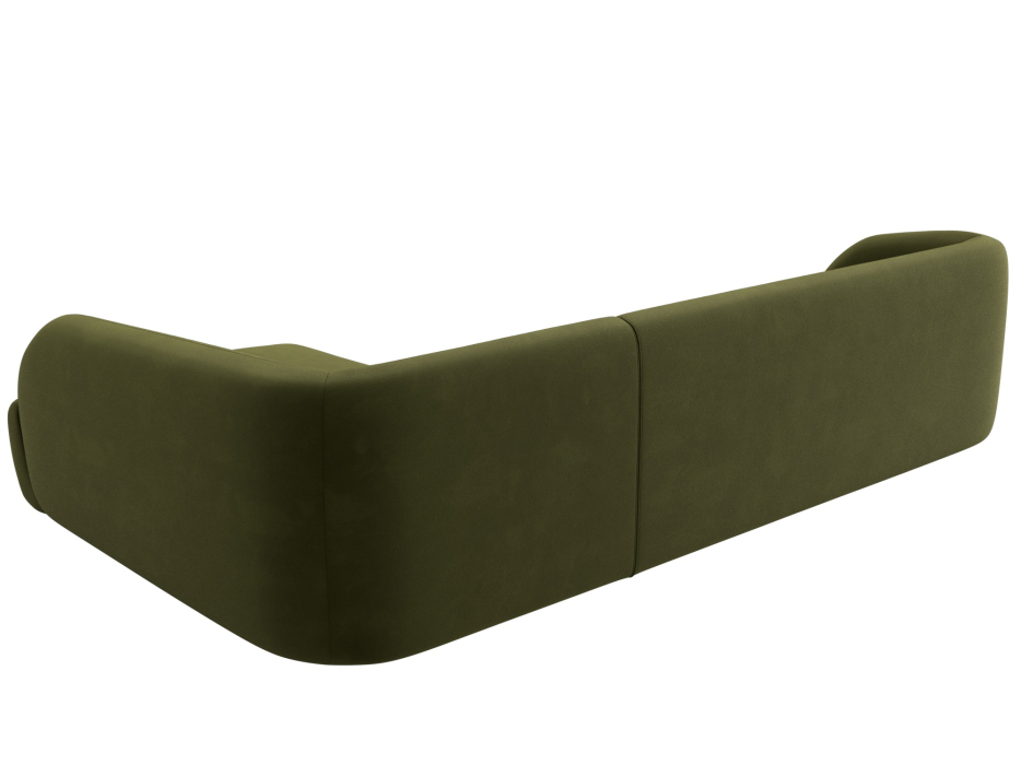 Диваны угловые в гостиную, Диван угловой Лига-041 правый угол, микровельвет