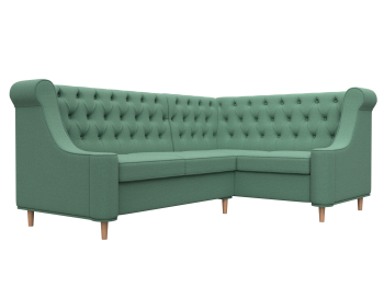 Диван кухонный угловой Бронкс правый угол, рогожка Амур