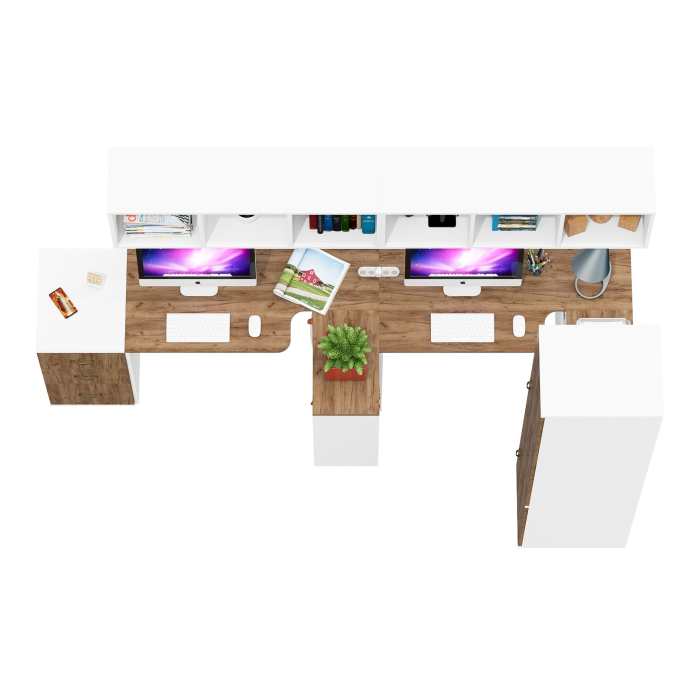 Домашние кабинеты, Мебель для детской комнаты для двоих детей Лидер-8 № 52