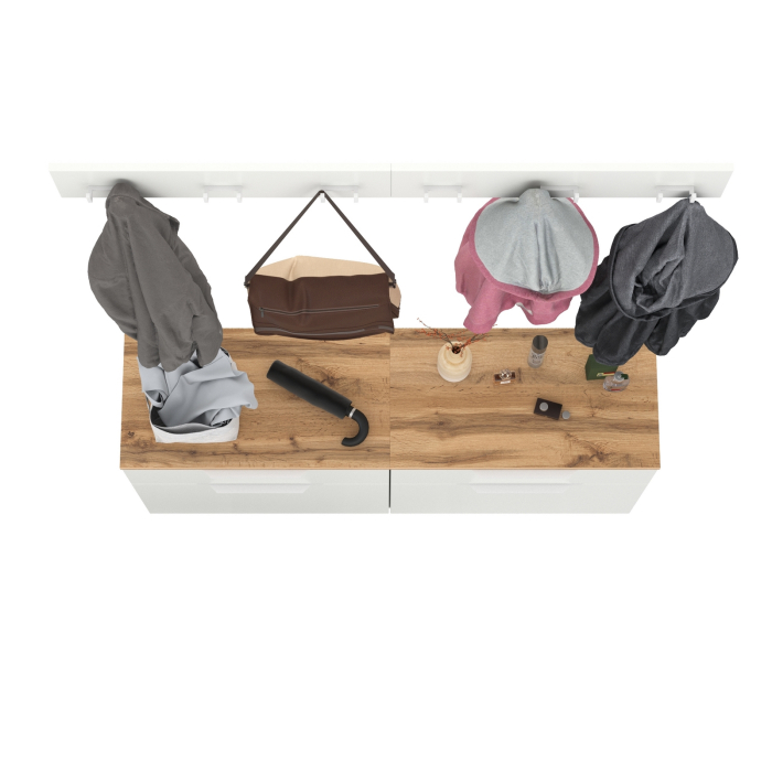 Прихожие, Две обувницы с вешалкой для одежды Октава.