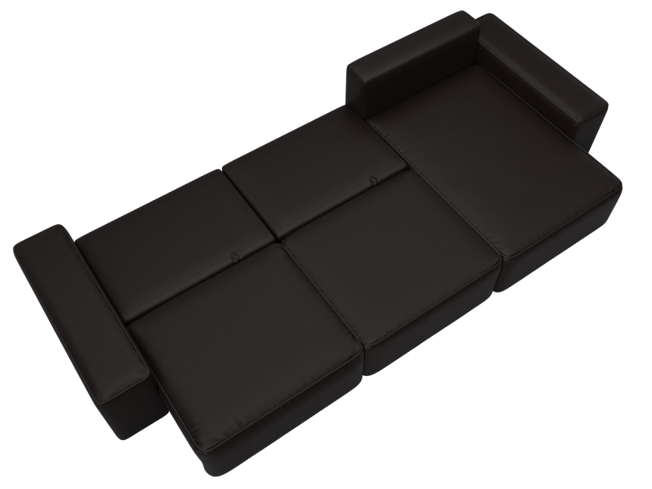 Диваны угловые в гостиную, Диван угловой Лига-074 угол универсальный, экокожа GRIFON