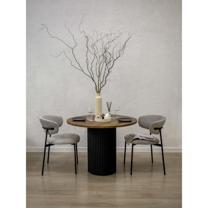 Обеденные столы, Стол Барел 100 (черные ноги)