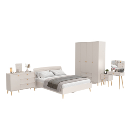 Спальня Афина набор мебели 28 с кроватью двуспальной 1400