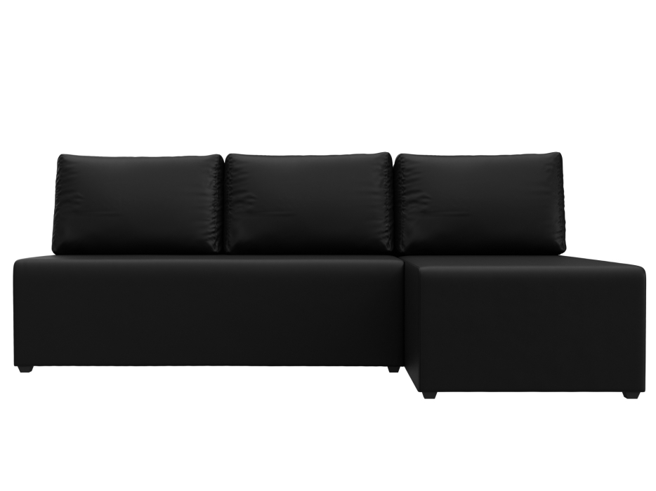 Диваны угловые в гостиную, Угловой диван Поло правый угол, экокожа