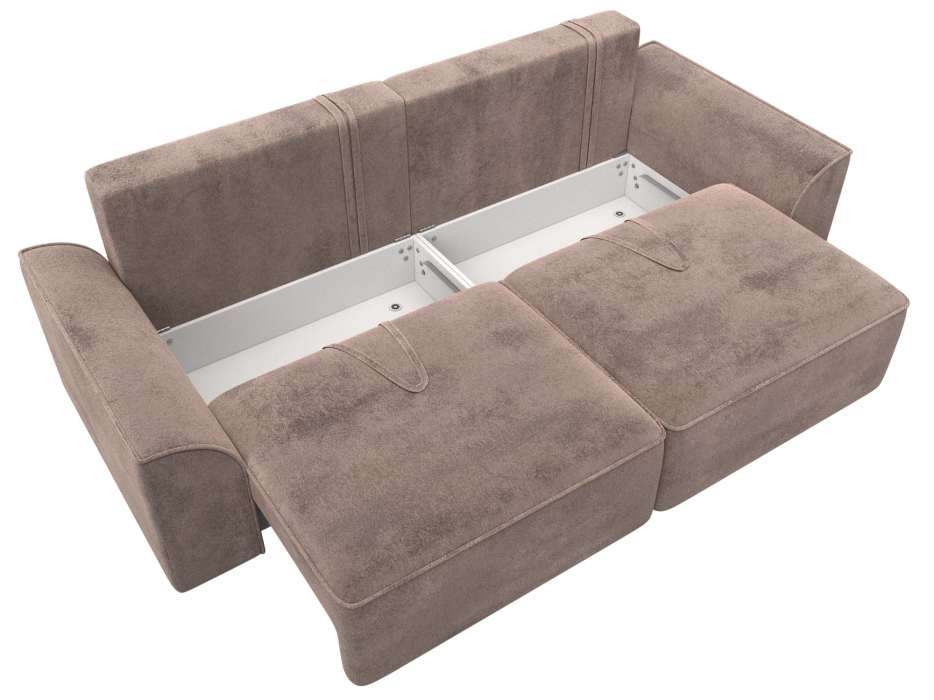 Диваны еврокнижки, Диван прямой Лига-048 НПБ, велюр TOWER