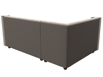 Кухонный угловой диван Лофт левый угол, микровельвет