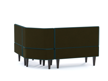 Диван кухонный угловой Лео, велюр