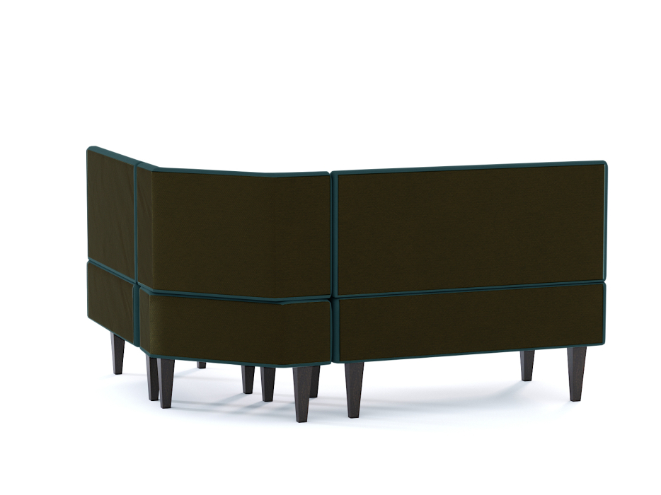 Кухонные уголки, Диван кухонный угловой Лео, велюр