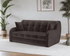 Диваны с ящиком для белья, Диван аккордеон Барон НПБ 140х200 Бархат