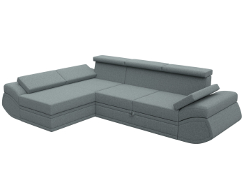 Диван угловой Лига-032 левый угол, рогожка Амур