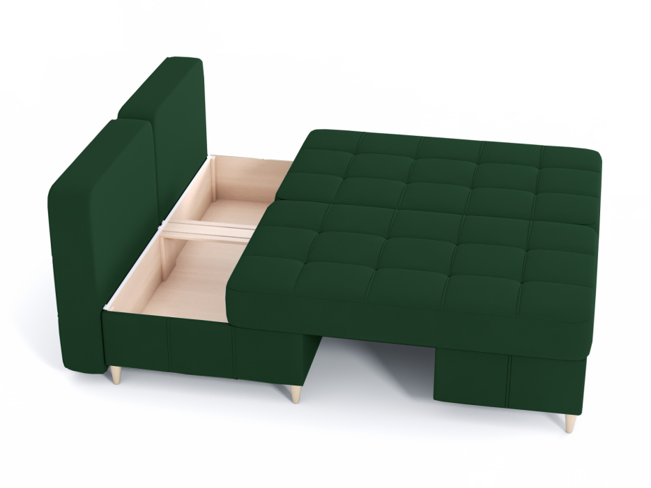 Диваны угловые в гостиную, Диван-кровать угловой Оливер Люкс 2 еврокнижка-трансформер, велюр