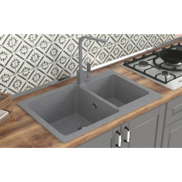 Мойка ML-GMS13 СТАНДАРТ двухчашевая, 775*505*200мм