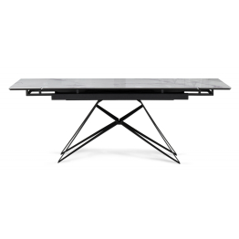 Стеклянный стол Блэкберн new 140(200)х80х75