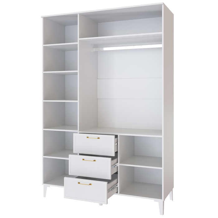 Шкафы распашные, Шкаф трехстворчатый с ящиками Толедо ТШ-24