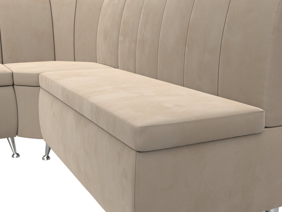 Диваны угловые кухонные, Диван кухонный прямой Кантри левый угол, велюр