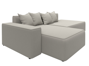 Диван угловой Лига-079 угол левый, рогожка Амур