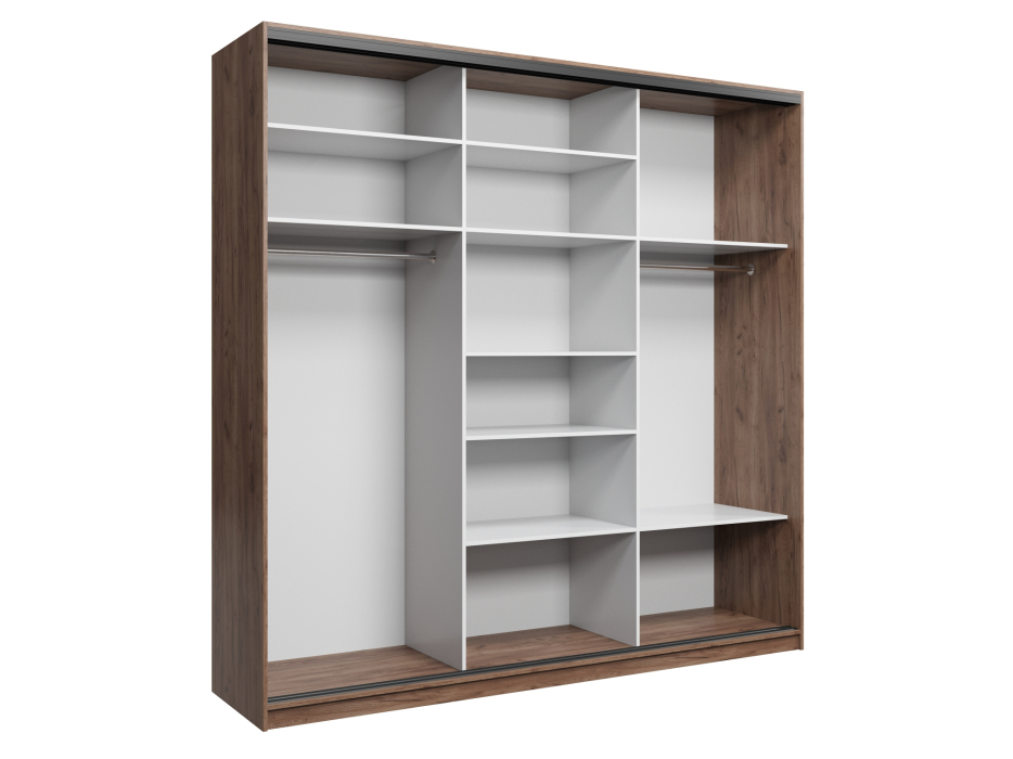 Шкафы-купе, Шкаф купе 3-х дверный АЙСБЕРГ ЛОФТ 240 комбинированный