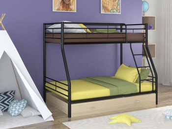 Кровать двухъярусная «Гранада 2Я» (Черный)