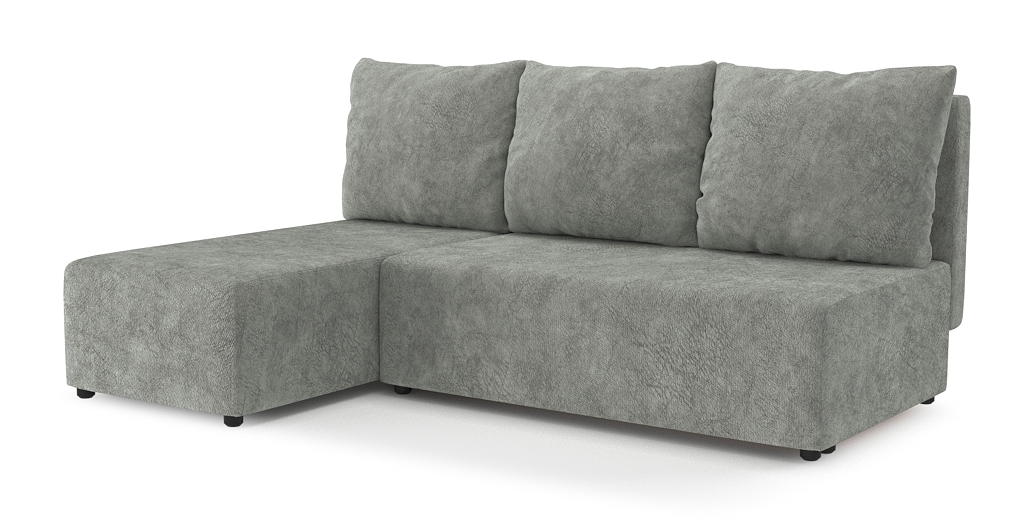 Диваны угловые в гостиную, Угловой диван Каир Lux, велюр, левый