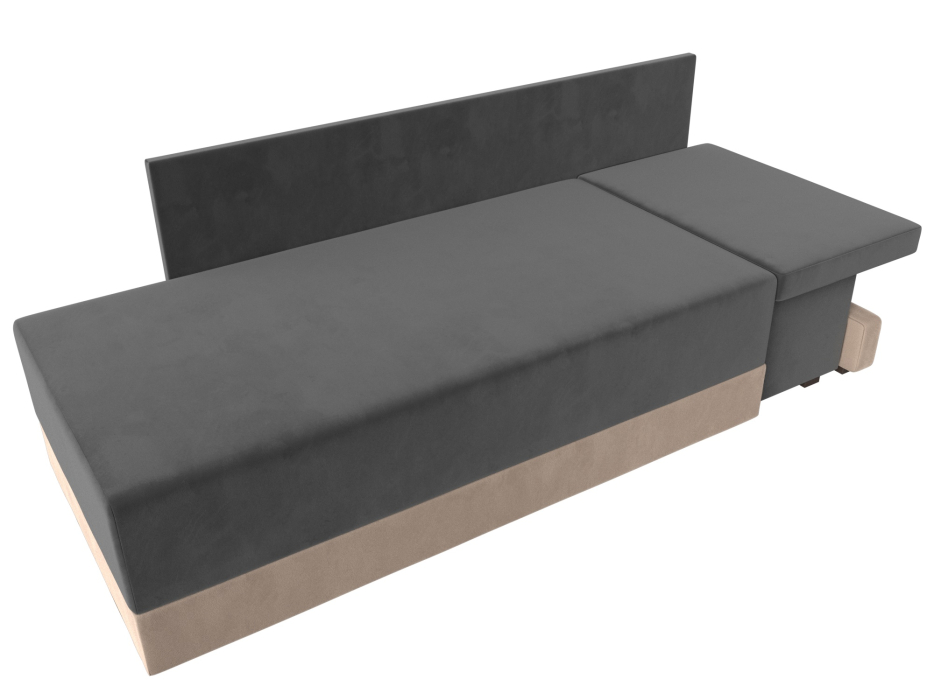 Кушетка диван, Кушетка Никас правая, велюр