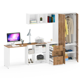 Мебель в кабинет домашний Лидер-8 компоновка № 31