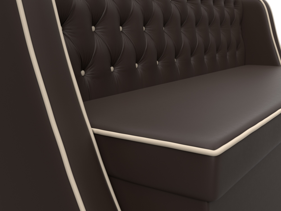 Диваны прямые кухонные, Кухонный прямой диван Лофт, экокожа