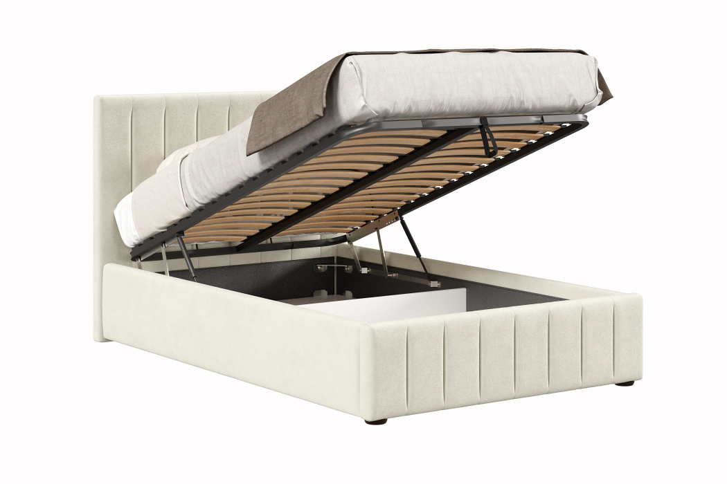 Мягкая кровать, Кровать Верона 1200 с подъёмным механизмом, велюр