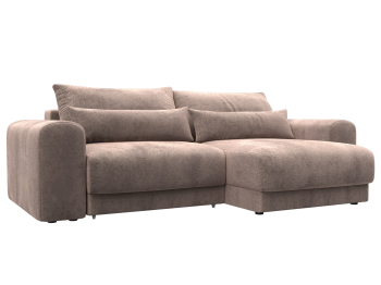 Диван угловой Лига-056 НПБ угол универсальный, велюр TOWER