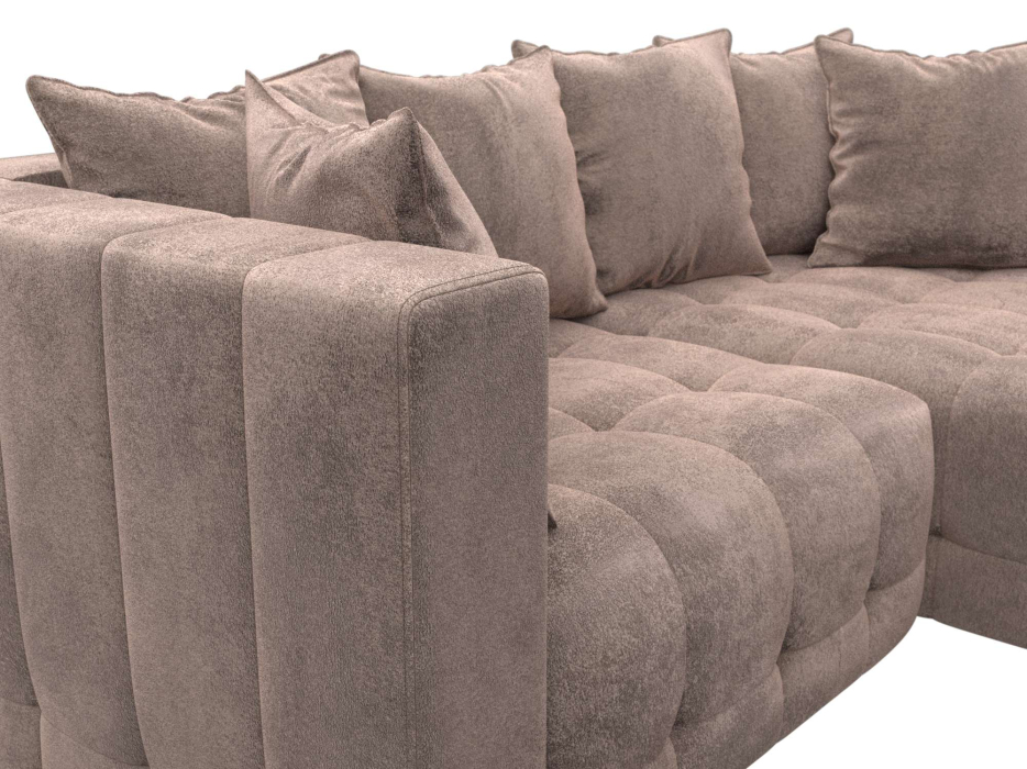 Диваны еврокнижки, Диван угловой Лига-052 НПБ угол универсальный, велюр TOWER