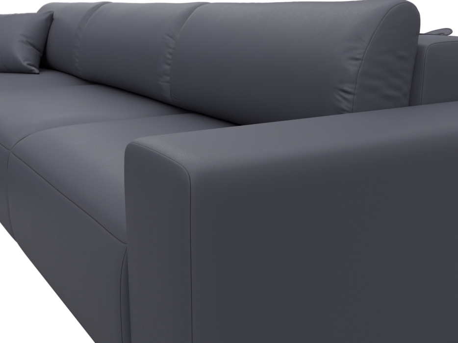 Диваны еврокнижки, Диван угловой Лига-036 НПБ Классик Лонг левый угол, экокожа GRIFON