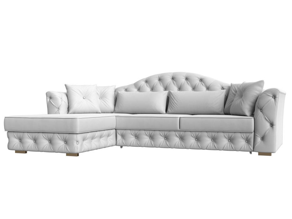 Диваны угловые в гостиную, Диван угловой Артис левый угол, экокожа