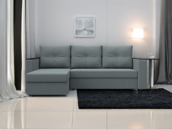 Угловой диван Атланта левый угол, рогожка Амур