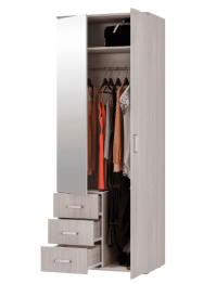 Шкаф двухдверный для одежды Белла