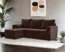 Диваны угловые в гостиную, Диван угловой Париж (Велюр)  