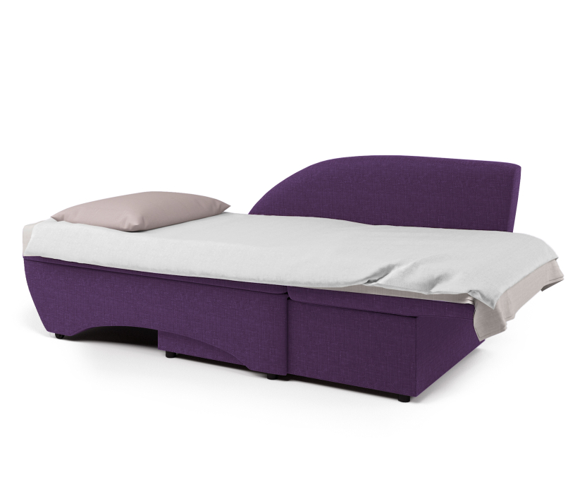 Диваны прямые кухонные, Кушетка Трио, правый рогожка/велюр