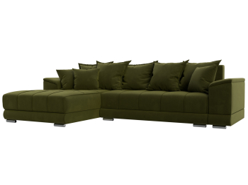Угловой диван НордСтар левый угол, микровельвет